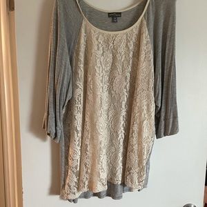 Lace front top